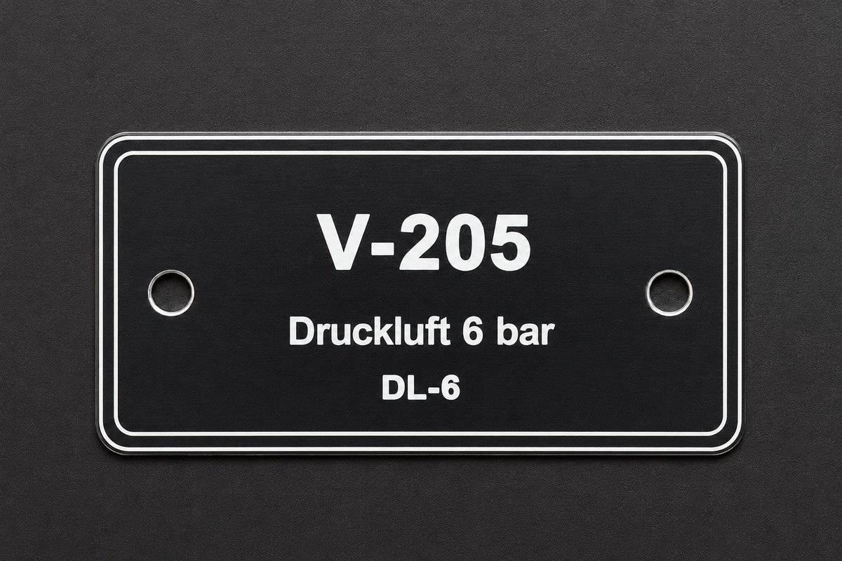 Ventilschild V-205, 60x30 mm